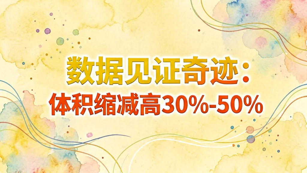 数据见证奇迹：体积缩减高达30%-50%