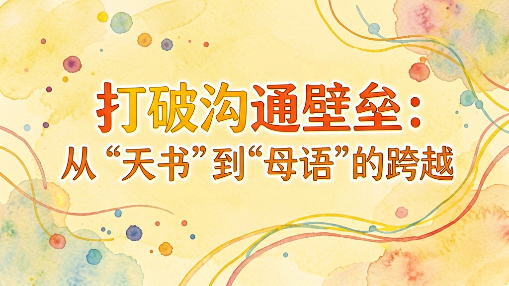 打破沟通壁垒：从“天书”到“母语”的跨越