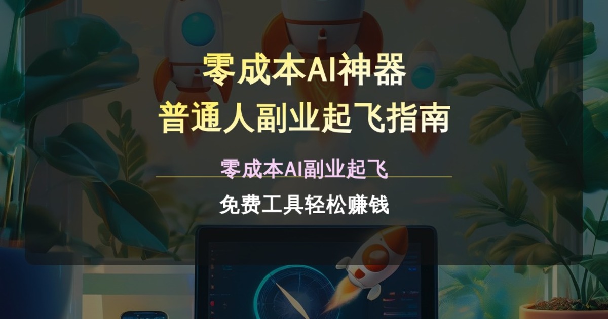 零成本AI神器 普通人副业起飞指南