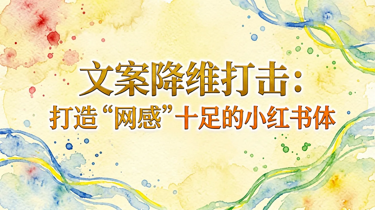 文案降维打击:打造“网感”十足的小红书体