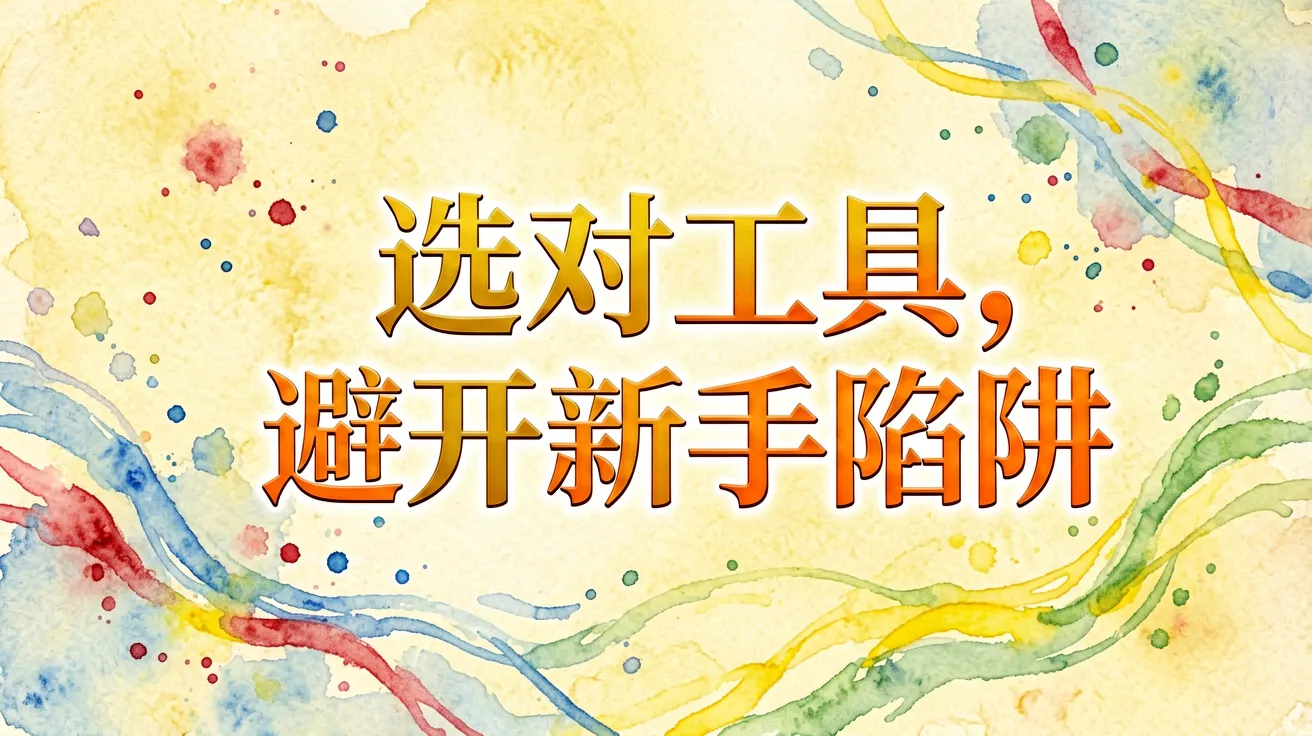 选对工具，避开新手陷阱