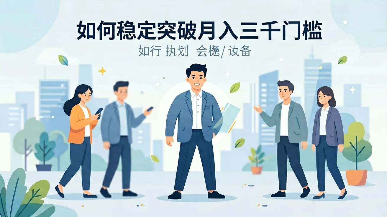 落地执行指南:如何稳定突破月入三千门槛 落地执行指南:如何稳定突破月入三千门槛
