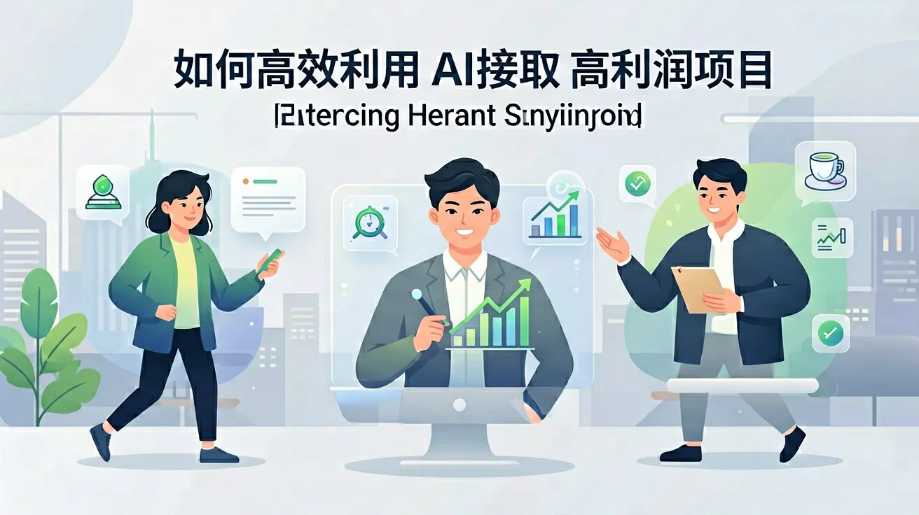 三、 实战建议:如何高效利用AI接取高利润项目 三、 实战建议:如何高效利用AI接取高利润项目