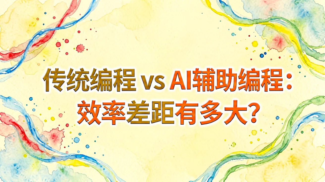 传统编程 vs AI辅助编程：效率差距有多大？