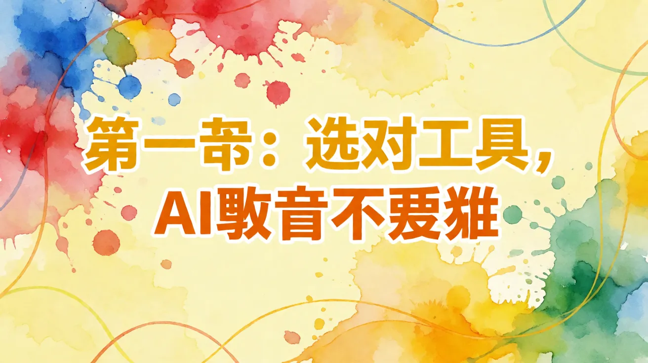 第一步：选对工具，AI配音不再难