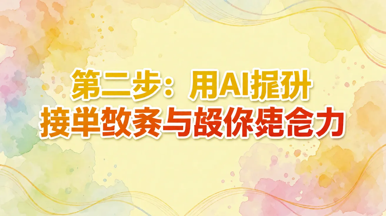 第二步:用AI提升接单效率与报价竞争力