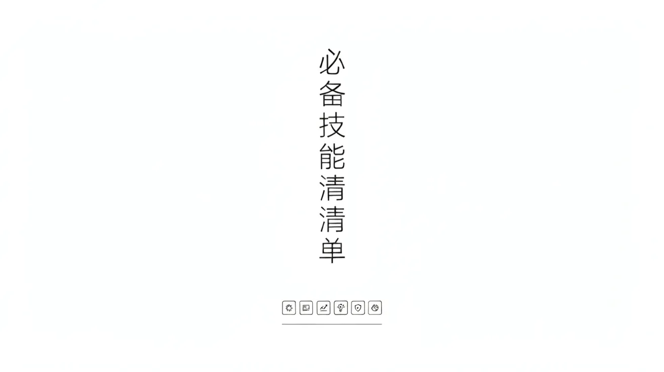 必备技能清单 必备技能清单
