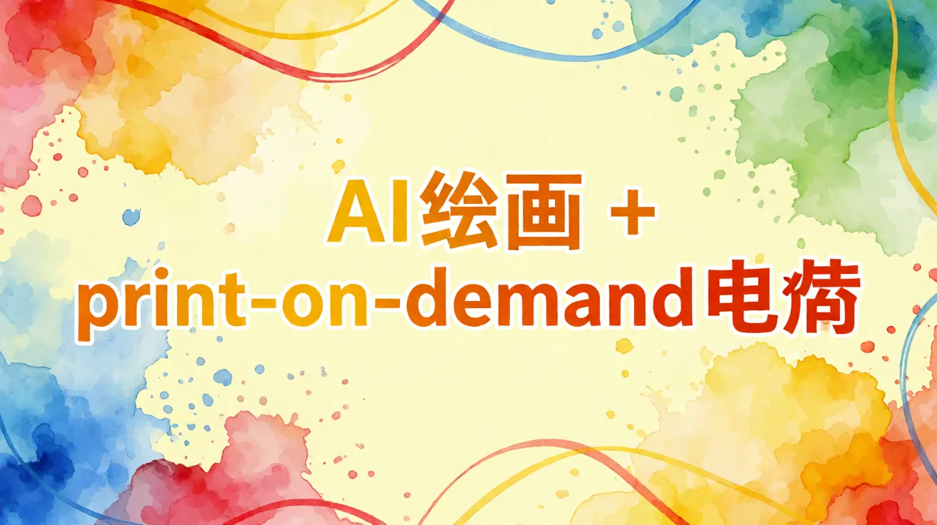 AI绘画+print-on-demand电商